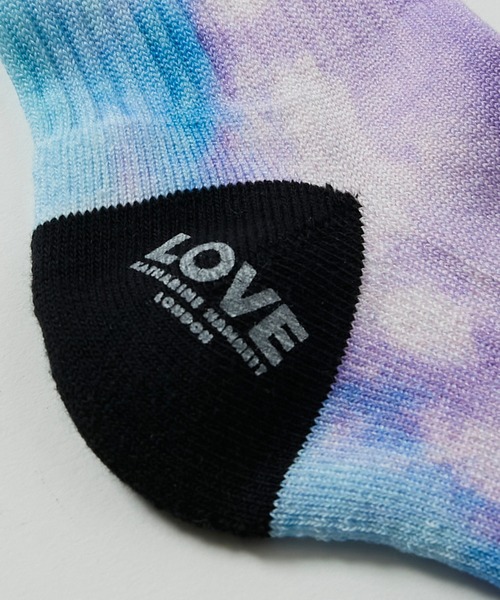 KATHARINE HAMNETT LONDON （キャサリンハムネットロンドン）の「KATHARINE HAMNETT LONDON/キャサリンハムネットロンドン Tie dye pattern socks（ソックス/靴下・メンズ・ブラック/ブルー・FREE/25-27CM）」の14枚目の写真