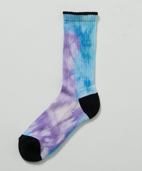 KATHARINE HAMNETT LONDON （キャサリンハムネットロンドン）の「KATHARINE HAMNETT LONDON/キャサリンハムネットロンドン Tie dye pattern socks（ソックス/靴下・メンズ・ブラック/ブルー・FREE/25-27CM）」の16枚目の写真