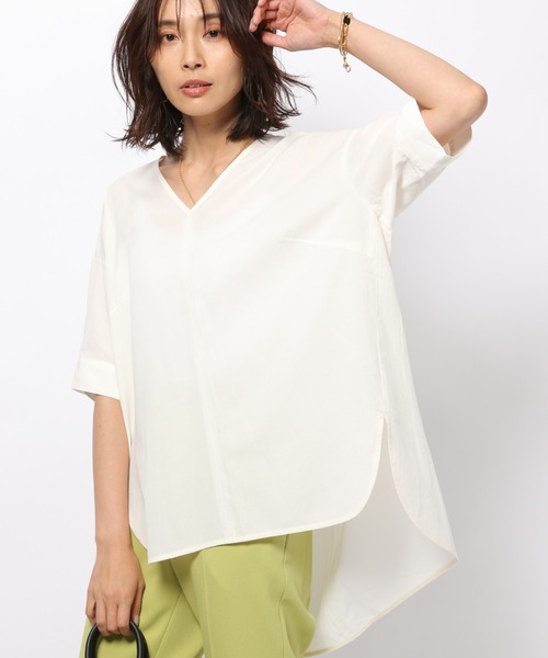 BARNYARDSTORM（バンヤードストーム）の「BARNYARDSTORM / Ｖネックアムンゼンプルオーバー（シャツ/ブラウス・レディース・ラベンダー/ピンク/オフホワイト/ネイビー・1/0）」の17枚目の写真