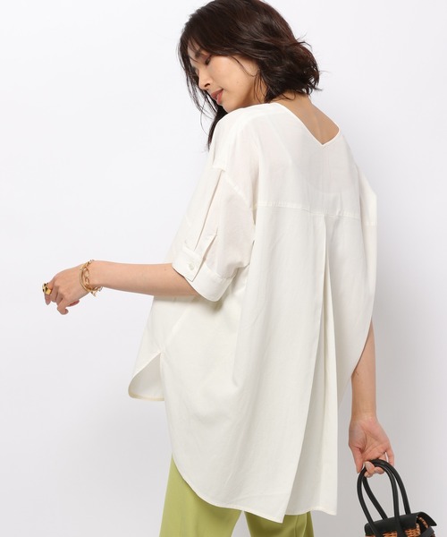 BARNYARDSTORM（バンヤードストーム）の「BARNYARDSTORM / Ｖネックアムンゼンプルオーバー（シャツ/ブラウス・レディース・ラベンダー/ピンク/オフホワイト/ネイビー・1/0）」の18枚目の写真