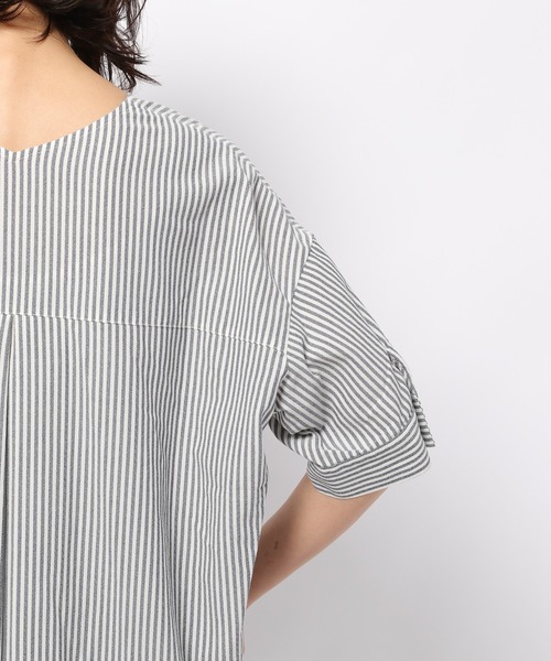 BARNYARDSTORM（バンヤードストーム）の「BARNYARDSTORM / Ｖネックアムンゼンプルオーバー（シャツ/ブラウス・レディース・ラベンダー/ピンク/オフホワイト/ネイビー・1/0）」の12枚目の写真