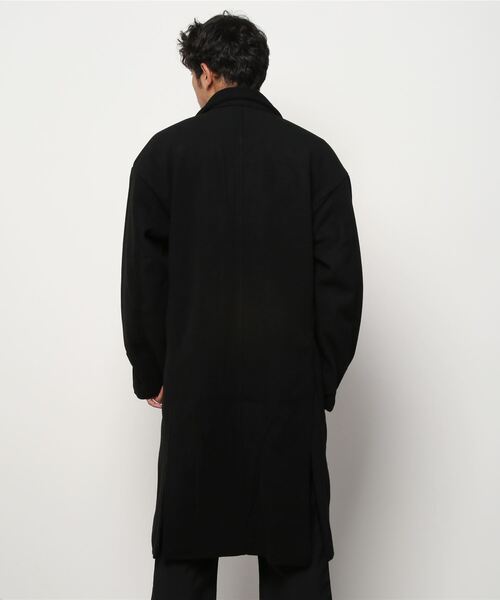 MAISON BREEZE（メゾンブリーズ）の「【MAISON BREEZE】オーバーサイズサイドスリットチェスターコート（チェスターコート・メンズ・ブラック/ベージュ/ネイビー/キャメル・S/M/L）」の7枚目の写真