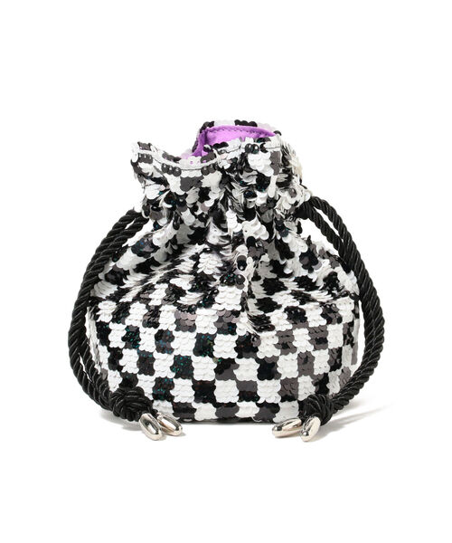 Ray BEAMS（レイビームス）の「Casselini × Ray BEAMS / 別注 キラキラ 巾着 ポーチ（ポーチ・レディース・その他/その他1・ONE SIZE）」の4枚目の写真