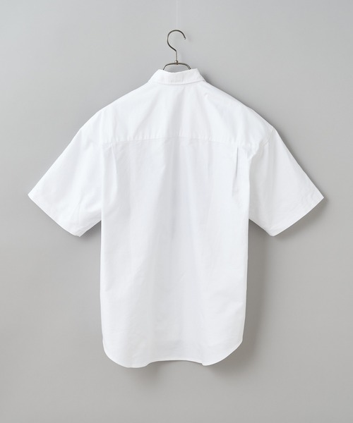 CIAOPANIC（チャオパニック）の「■CREW PHAT カレッジロゴプリント半袖オックスフォードシャツ（シャツ/ブラウス・メンズ・ホワイト/イエロー・MEDIUM/LARGE）」の7枚目の写真