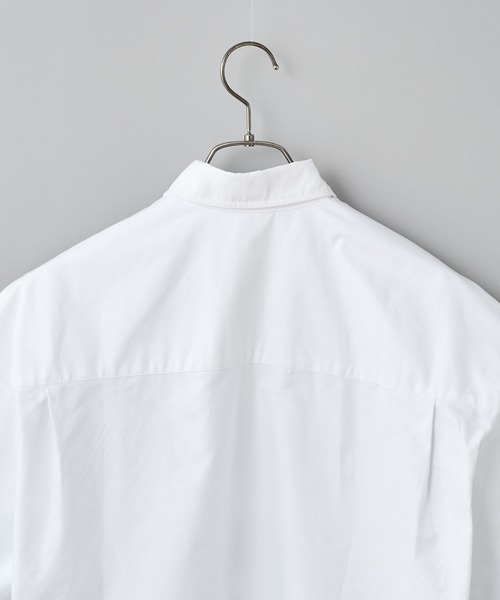 CIAOPANIC（チャオパニック）の「■CREW PHAT カレッジロゴプリント半袖オックスフォードシャツ（シャツ/ブラウス・メンズ・ホワイト/イエロー・MEDIUM/LARGE）」の8枚目の写真