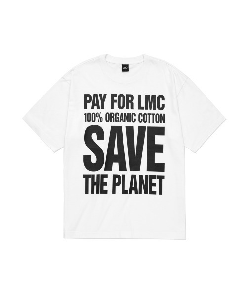 LMCの「SAVE THE PLANET ORGANIC TEE（Tシャツ/カットソー・メンズ・ブラック/ホワイト・M/XL/S/L）」の2枚目の写真