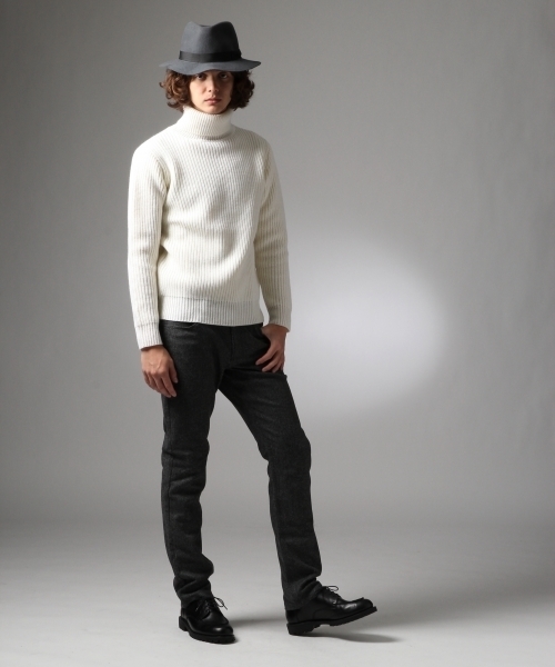 HARE（ハレ）の「ストレッチフラノスリムパンツ【HARE】（その他パンツ・メンズ・ブラック/グレー/ネイビー・SMALL/LARGE/MEDIUM）」の4枚目の写真