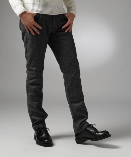 HARE（ハレ）の「ストレッチフラノスリムパンツ【HARE】（その他パンツ・メンズ・ブラック/グレー/ネイビー・SMALL/LARGE/MEDIUM）」の7枚目の写真