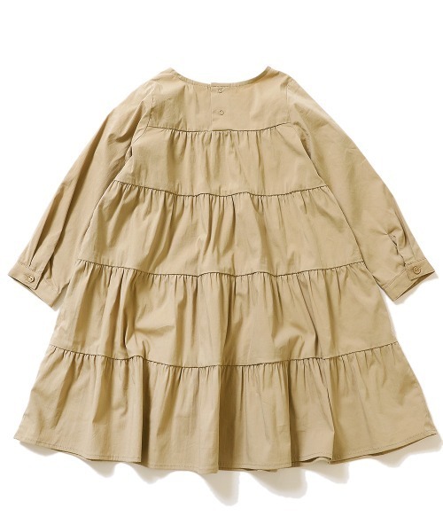 devirock（デビロック）の「ティアード長袖ワンピース（ワンピース・キッズ・パープル系その他/ホワイト/ブラック/ダークベージュ・160cm/130cm/150cm/100cm/140cm/120cm/110cm）」の8枚目の写真