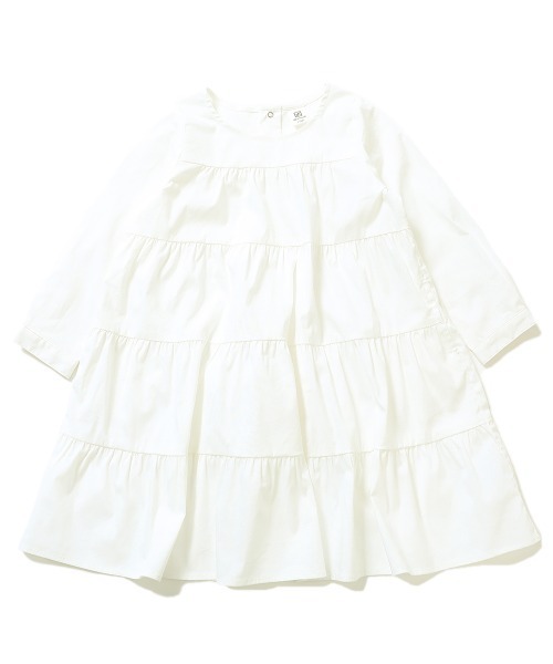 devirock（デビロック）の「ティアード長袖ワンピース（ワンピース・キッズ・パープル系その他/ホワイト/ブラック/ダークベージュ・160cm/130cm/150cm/100cm/140cm/120cm/110cm）」の9枚目の写真