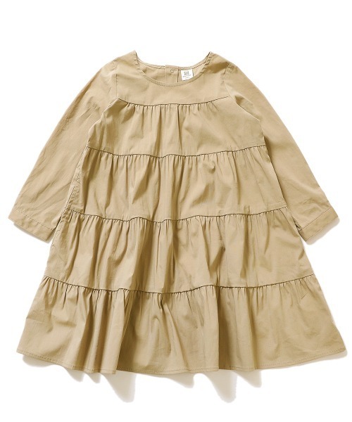 devirock（デビロック）の「ティアード長袖ワンピース（ワンピース・キッズ・パープル系その他/ホワイト/ブラック/ダークベージュ・160cm/130cm/150cm/100cm/140cm/120cm/110cm）」の11枚目の写真