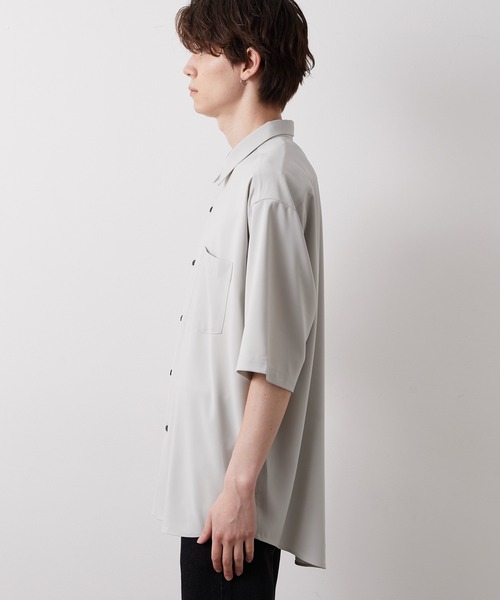 JUNRED（ジュンレッド）の「スム―ジードレープシャツ（シャツ/ブラウス・メンズ・ライトグレー/ベージュ/ラベンダー・S/M/L）」の20枚目の写真