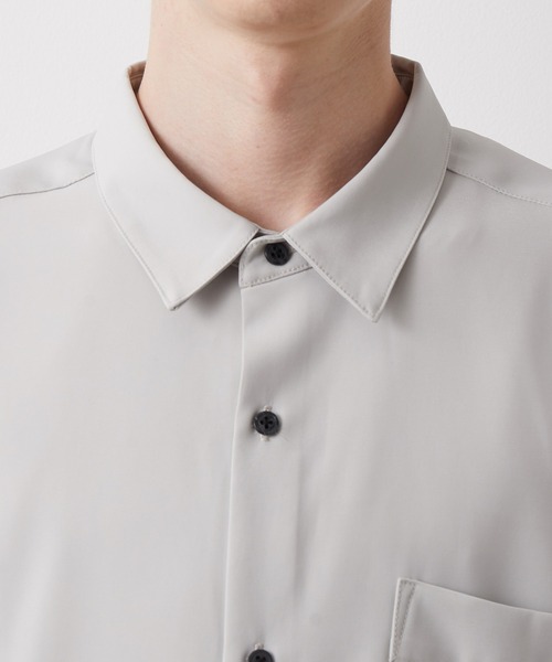 JUNRED（ジュンレッド）の「スム―ジードレープシャツ（シャツ/ブラウス・メンズ・ライトグレー/ベージュ/ラベンダー・S/M/L）」の22枚目の写真