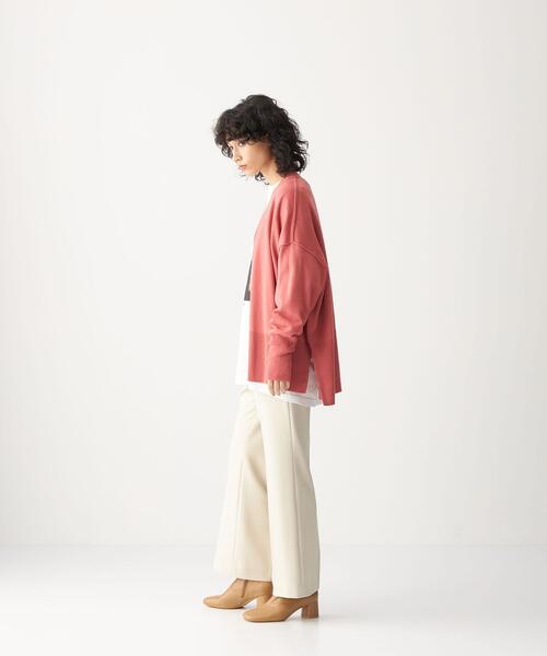 CITEN（シテン）の「＜CITEN（シテン）＞センタープレス フレア パンツ（その他パンツ・レディース・ブラック/ナチュラル/ピンク/ライム・S/M）」の6枚目の写真