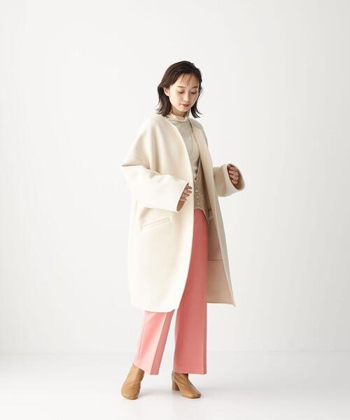 CITEN（シテン）の「＜CITEN（シテン）＞センタープレス フレア パンツ（その他パンツ・レディース・ブラック/ナチュラル/ピンク/ライム・S/M）」の7枚目の写真