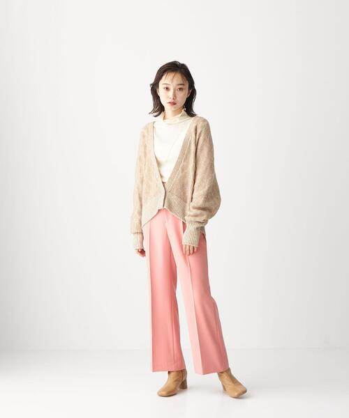 CITEN（シテン）の「＜CITEN（シテン）＞センタープレス フレア パンツ（その他パンツ・レディース・ブラック/ナチュラル/ピンク/ライム・S/M）」の17枚目の写真