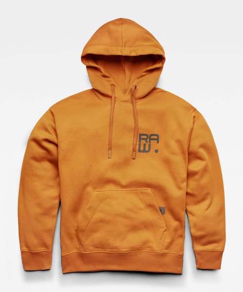 G-STAR（ジースター）の「MULTI LOGO BACK HOODIE/ロゴパーカー/バックプリント/オーバーサイズ（パーカー・メンズ・イエロー系その他/カーキオリーブ・SMALL/MEDIUM/LARGE/X-LARGE/X-SMALL）」の8枚目の写真
