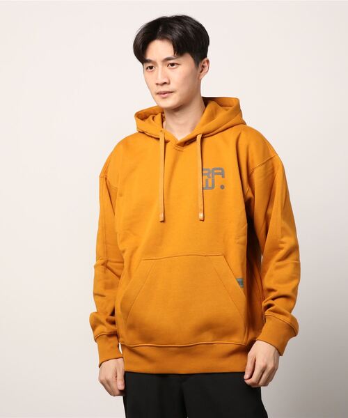 G-STAR（ジースター）の「MULTI LOGO BACK HOODIE/ロゴパーカー/バックプリント/オーバーサイズ（パーカー・メンズ・イエロー系その他/カーキオリーブ・SMALL/MEDIUM/LARGE/X-LARGE/X-SMALL）」の13枚目の写真