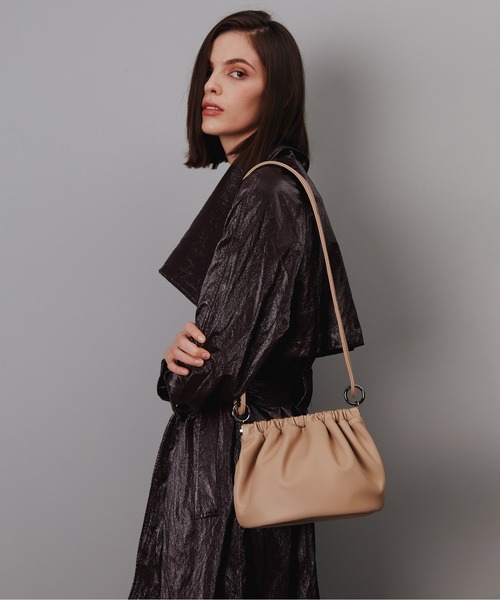 SAMO ONDOH(セイモオンド)の「【SAMO ONDOH】EGG BAG S / セイモオンド 巾着 エッグバッグ S(ショルダーバッグ・レディース・ホワイト/ブラック/ピンク/イエロー/グリーン/ベージュ/ブルー/スモーキーグリーン系・FREE)」の16枚目の写真