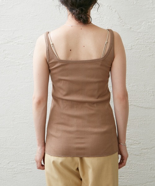 Omekashi（オメカシ）の「ランダムリブタンクトップ（タンクトップ・レディース・ベージュ/オフホワイト/ブラック・FREE）」の19枚目の写真
