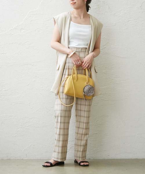 Omekashi（オメカシ）の「ランダムリブタンクトップ（タンクトップ・レディース・ベージュ/オフホワイト/ブラック・FREE）」の12枚目の写真