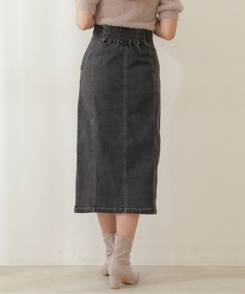 PROPORTION BODY DRESSING（プロポーションボディドレッシング）の「ハイウエストデニムタイトスカート / 1211220908（スカート・レディース・ダークネイビー/グレー・SMALL/MEDIUM）」の15枚目の写真