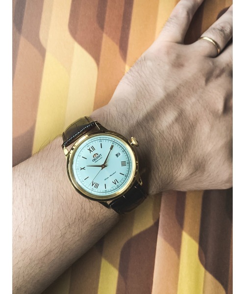 ORIENT（オリエント）の「オリエント/ORIENT オートマチック スキップ ローマレザー（アナログ腕時計・メンズ・ゴールド/シルバー・FREE）」の10枚目の写真