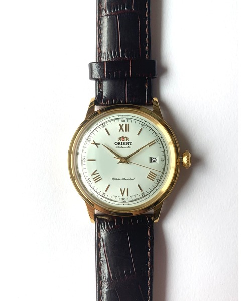 ORIENT（オリエント）の「オリエント/ORIENT オートマチック スキップ ローマレザー（アナログ腕時計・メンズ・ゴールド/シルバー・FREE）」の9枚目の写真