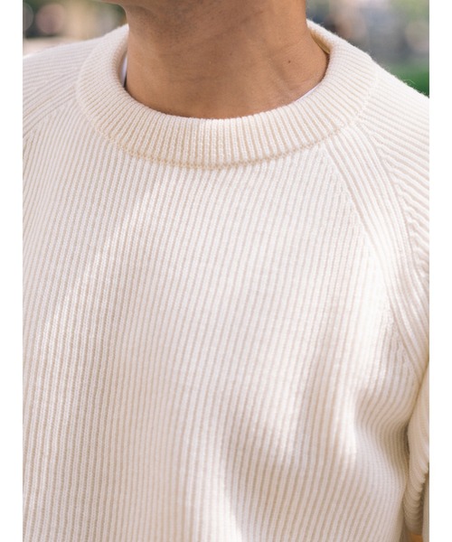 Vincent et Mireille（バンソンエミレイユ）の「「VINCENT ET MIREILLE ヴァンソン　エ ミレイユ」メンズ 8ゲージ畦ニット クルーネックセーター（ニット/セーター・メンズ・ホワイト/ブラック/ネイビー/ライム/ダークブラウン/グレー/ナチュラル/チャコールグレー/レッド/ダークグリーン・40/42/44/38）」の17枚目の写真