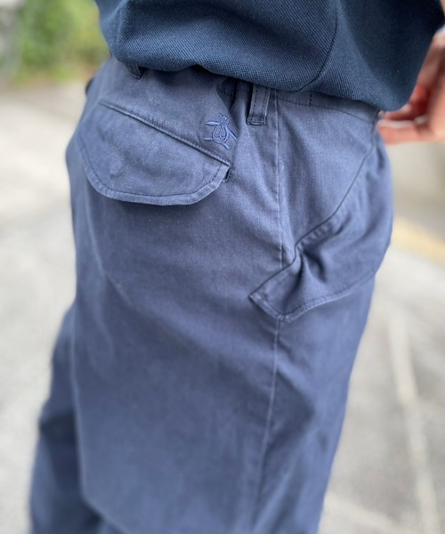 Munsingwear Grand-Slam（マンシングウェア　グランドスラム）の「ジャーマンコード　ミリタリーパンツ（カーゴパンツ・メンズ・ブラウン/ネイビー・S/M/L/XL）」の13枚目の写真