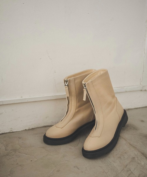 FREE'S MART（フリーズマート）の「◆センタージップブーツ（ブーツ・レディース・ブラック/ホワイト・MEDIUM/LARGE）」の2枚目の写真