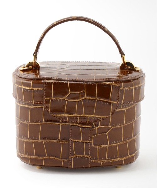 SLOBE IENA（スローブイエナ）の「【CHRISTIAN VILLA/クリスチャンヴィラ】バニティバッグ◆（ハンドバッグ・レディース・ブラウン/ブラック・FREE）」の5枚目の写真