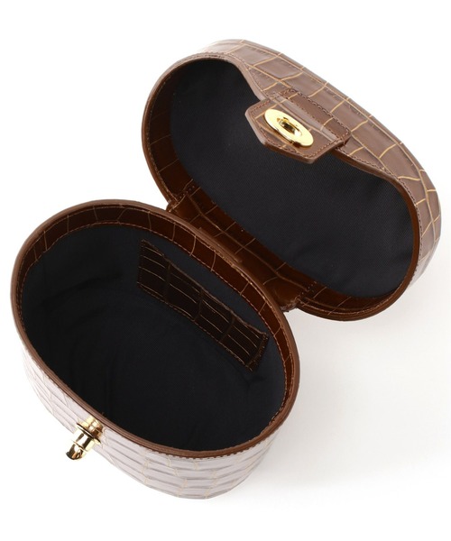 SLOBE IENA（スローブイエナ）の「【CHRISTIAN VILLA/クリスチャンヴィラ】バニティバッグ◆（ハンドバッグ・レディース・ブラウン/ブラック・FREE）」の7枚目の写真