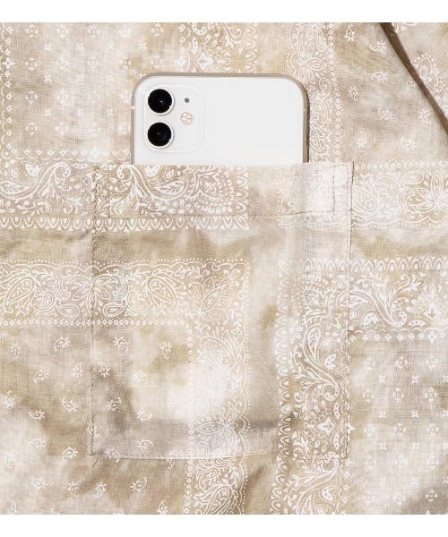 APPLEBUM（アップルバム）の「"Bandanna Marble" Open Collar L/S Shirt（シャツ/ブラウス・メンズ・ベージュ/ブラック/ブルー・MEDIUM/LARGE/X-LARGE）」の16枚目の写真