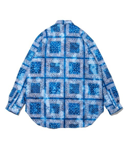 APPLEBUM（アップルバム）の「"Bandanna Marble" Open Collar L/S Shirt（シャツ/ブラウス・メンズ・ベージュ/ブラック/ブルー・MEDIUM/LARGE/X-LARGE）」の11枚目の写真