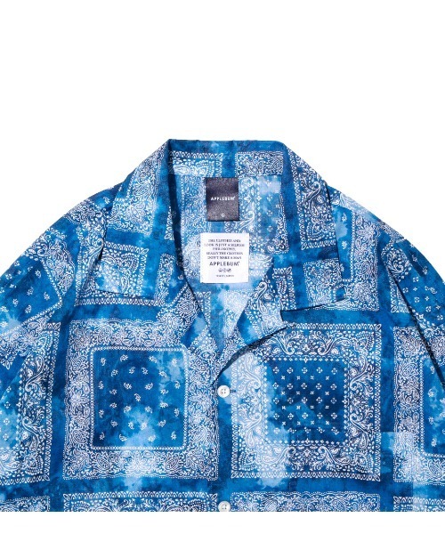 APPLEBUM（アップルバム）の「"Bandanna Marble" Open Collar L/S Shirt（シャツ/ブラウス・メンズ・ベージュ/ブラック/ブルー・MEDIUM/LARGE/X-LARGE）」の14枚目の写真