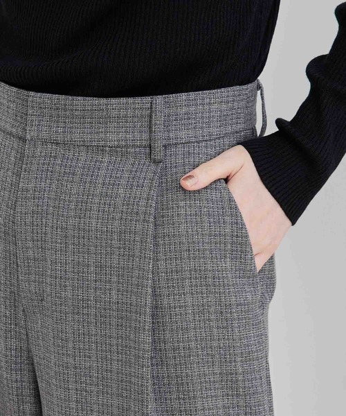 ROPE' PICNIC(ロペピクニック)の「ガンクラブチェックストレートセミワイドパンツ(その他パンツ・レディース・ブラック系その他2/グレー・36/38/40)」の3枚目の写真