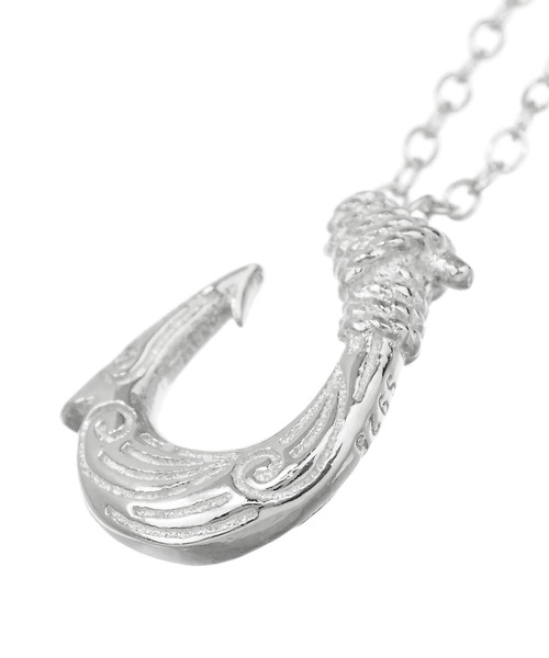 blackdia by 7JEWELRY(ブラックダイヤバイセブンジュエリー)の「blackdia フィッシュフックネックレス(ネックレス・メンズ・ゴールド/シルバー・FREE)」の4枚目の写真