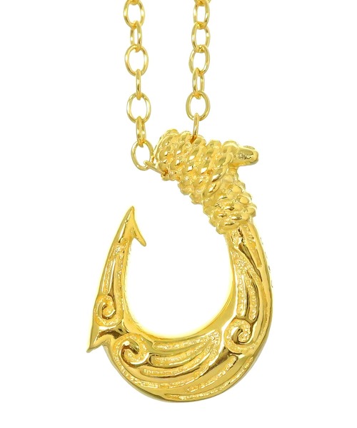 blackdia by 7JEWELRY(ブラックダイヤバイセブンジュエリー)の「blackdia フィッシュフックネックレス(ネックレス・メンズ・ゴールド/シルバー・FREE)」の8枚目の写真