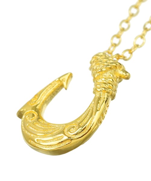 blackdia by 7JEWELRY(ブラックダイヤバイセブンジュエリー)の「blackdia フィッシュフックネックレス(ネックレス・メンズ・ゴールド/シルバー・FREE)」の9枚目の写真