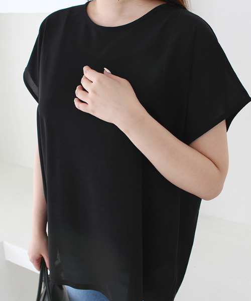 MODE ROBE(モードローブ)の「キャミセットシアートップス(Tシャツ/カットソー・レディース・ブラック/ベージュ・FREE)」の19枚目の写真