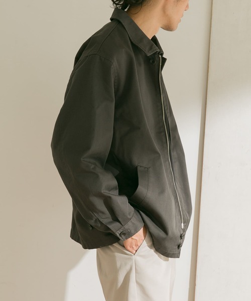 URBAN RESEARCH DOORS（アーバンリサーチドアーズ）の「T/Cツイルショートジップブルゾン（ブルゾン・メンズ・ブルー系その他/グレー系その他/ベージュ系その他・40/38）」の10枚目の写真