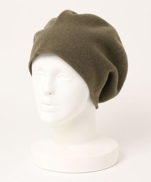Kopka ACCESSORIES(コプカアクセサリーズ)の「Woollen Roll Up Beret(ハンチング/ベレー帽・レディース・ブラック/その他/その他1/ブラウン系その他・FREE)」の4枚目の写真