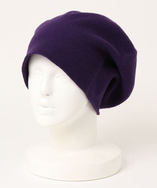 Kopka ACCESSORIES(コプカアクセサリーズ)の「Woollen Roll Up Beret(ハンチング/ベレー帽・レディース・ブラック/その他/その他1/ブラウン系その他・FREE)」の1枚目の写真