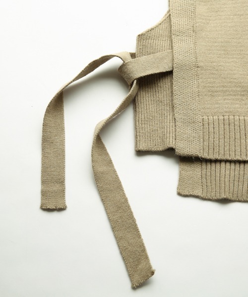 La-gemme（ラジェム）の「サイドリボンニットベスト（ベスト・レディース・ブラック/アイボリー/ベージュ/ブラウン・フリー）」の19枚目の写真