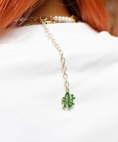 SAD REBORN DOLLS（サッドリボーンドルズ）の「SALUTE / サルーテ SALUTE × SUPPLIER NECKLACE パール ネックレス チョーカーネックレス（ネックレス・メンズ・グリーン・FREE）」の17枚目の写真