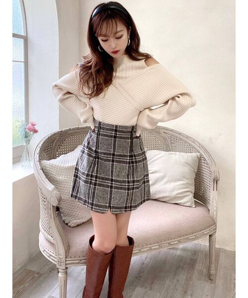 RESEXXY(リゼクシー)の「ジップデザインスカパン(その他パンツ・レディース・ブラック/ブラウン/その他1・FREE)」の3枚目の写真