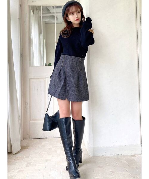 RESEXXY(リゼクシー)の「ジップデザインスカパン(その他パンツ・レディース・ブラック/ブラウン/その他1・FREE)」の8枚目の写真