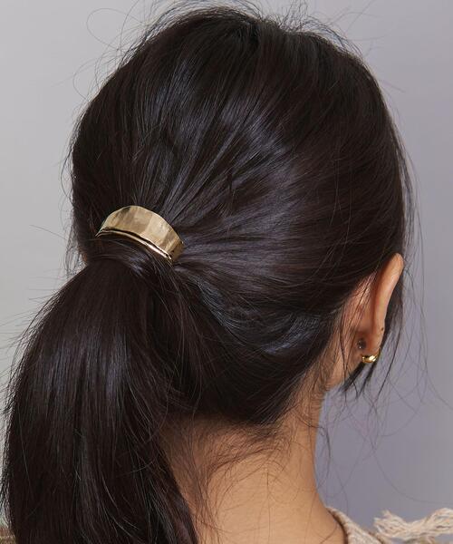 BEAUTY&YOUTH UNITED ARROWS(ビューティーアンドユースユナイテッドアローズ)の「BY タタキカーブ スマート ヘアカフ(その他ヘアアクセサリー・レディース・ゴールド/シルバー・FREE)」の7枚目の写真