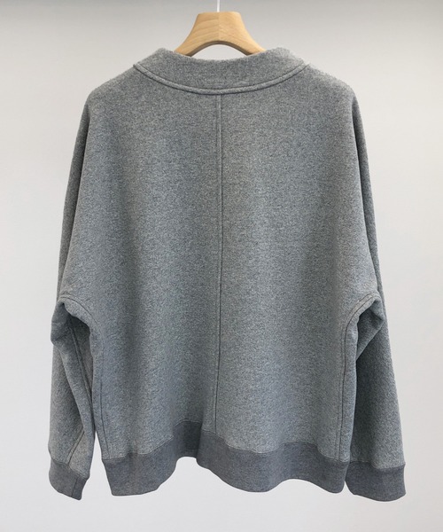 KIIT（キート）の「KIIT キート / ZIP UP CARDIGAN オーバイサイズ ジップアップスウェットカーディガン セットアップ / KIM-T92-010（カーディガン/ボレロ・メンズ・ホワイト/ミックスグレー・3/2/1）」の6枚目の写真